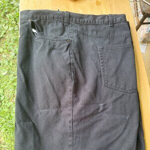 Men's Big & Tall Harbor Bay Black Jeans EUC 64 x 32 No holes